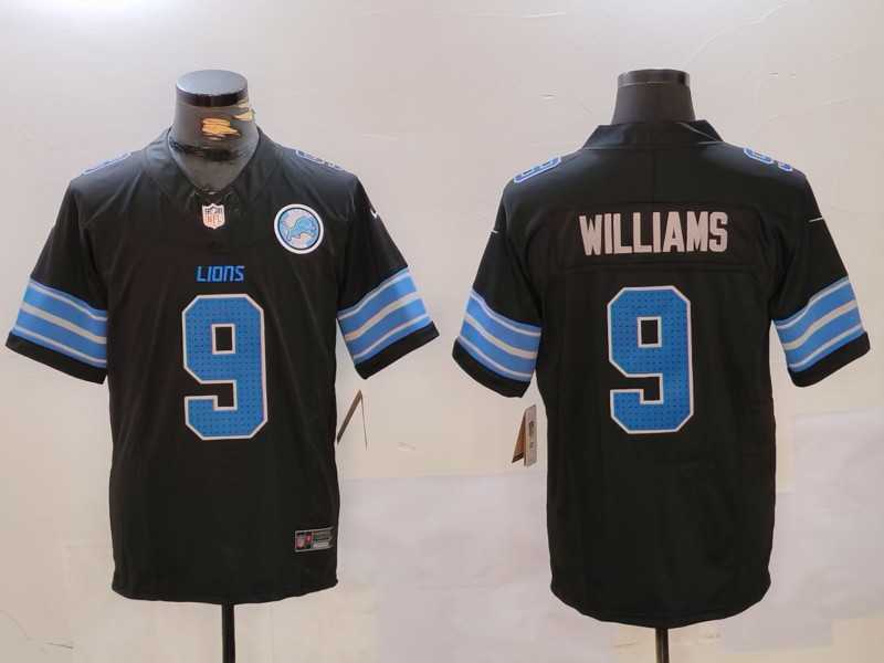 Men%27s Detroit Lions #9 Jameson Williams Black 2024 F.U.S.E. 2nd Alternate With Patch Vapor Limited Stitched Jersey->detroit lions->NFL Jersey